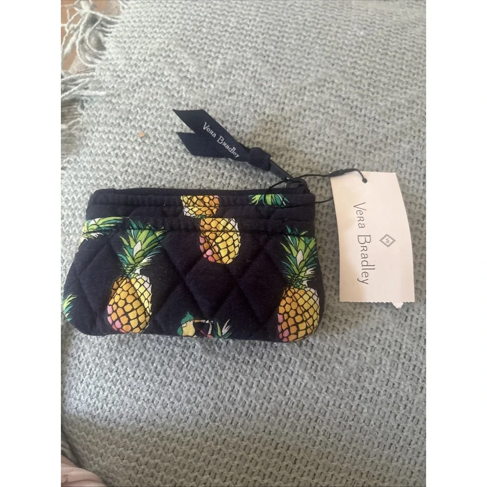 Vera Bradley Coin Purse Toucan Party NWT Fun Pineapple Design